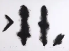 Round Midnight ‘August’ by Ralph Hotere, lithograph, A/P, sold Dec 2021