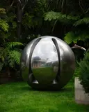 David McCracken, Nice Round Figure No. 2, stainless steel, 2006