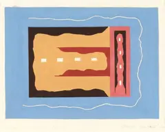 Untitled by Gordon Walters, gouache on paper, sold Dec 2021