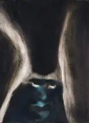 Untitled by Tony Fomison, oil on canvasboard, sold Dec 2021
