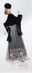 Jacqueline Fraser, Oscar de la Renta, mixed media
