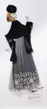 Jacqueline Fraser, Oscar de la Renta, mixed media