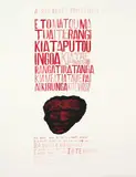 Shane Cotton, A Red Lord’s Prayer (Dark to Light), watercolour and acrylic on Steinbach paper