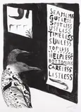 Bill Hammond, Untitled, lithograph, 19/100