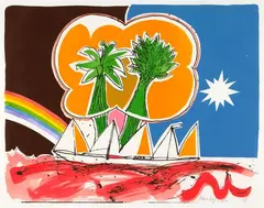 Pat Hanly, Pacific Hope, screenprint, 4/35