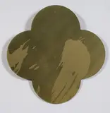 Max Gimblett, Remembrance, silkscreen on lacquered brass quatrefoil