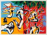 Pat Hanly, End of the Golden Age, screenprint, 1/50