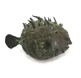 Elizabeth Thomson, Puffer Fish, patinated bronze