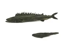 Two Barracuda by Elizabeth Thompson, bronze, two parts, sold Nov 2021