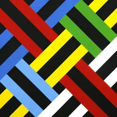 Ian Scott, Small Lattice No. 82, acrylic on canvas