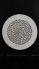 Michele Bryant, Two Hundred and Thirty-Five Decisions, relief print on hand-painted Fabriano paper, 5/20