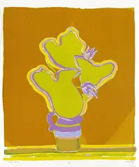 David Armitage, Orange still life, screenprint, 10/12