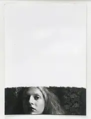 Self portrait by Merylyn Tweedie, black and white photograph, circa 1970's, sold Nov 2021