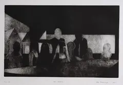 The Party by John Drawbridge, mezzotint, 2/100, sold Nov 2021
