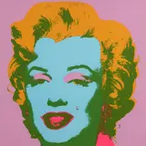 Marilyn Monroe 11.28 by Andy Warhol, silkscreen print by Sunday B. Morning, sold Nov 2021