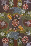 Pansy Napangardi, Bush Raisins, acrylic on canvas
