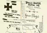 Colin McCahon, James K Baxter Festival 1973, lithograph