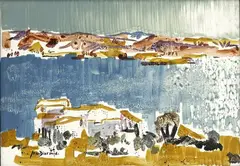 Douglas MacDiarmid, Corsica V, acrylic on board