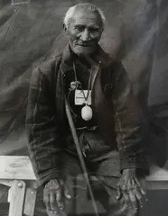 Gil Hanly, Titu Tihu, Waitangi Hikoi 1985, gelatin silver print