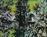 Julian Hooper, Foliage and Garden, pastel on paper
