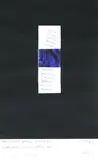 Ralph Hotere, Dawn|Water Poem, silkscreen print with xerox and colour print, artist’s proof
