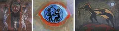 Edwin Scheier, Untitled, three linocuts & monoprint