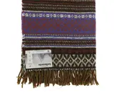 Kiwi Heritage, Travel Rug, in a brown, blue, red, green and white geometrical pattern