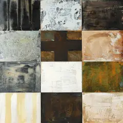 Hope Gibbons, Treasure 2, mixed media on board