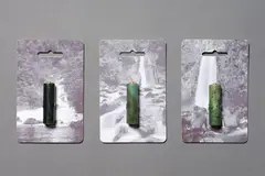 Non-Rechargeable by Joe Sheehan, carved New Zealand nephrite jade (Pounamu) mounted to card, sold Nov 2021
