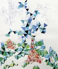 Susanne Kerr, Untitled, gouache on Hahnemuhle paper