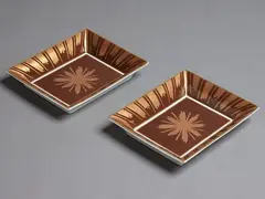 Christian Lacroix, A pair of sweet dishes, glazed porcelain