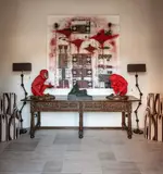 Lisa Roet, Communitas, cast bronze, red patina and gold plate, edition of 6