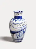 Gavin Chilcott and Ralph Paine, Bad News at the Bank, porcelain