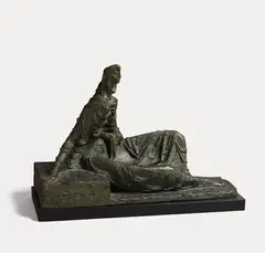 Russell Clark, Seated Female Figure, plaster
