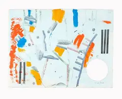 Julian Dashper, One of the Good Guys (for Bill), acrylic and Indian ink on paper (1988)