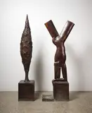 Paul Dibble, Patience of the Gardener, cast bronze, two parts, 2/3 (1994)