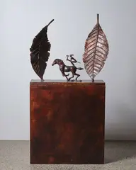 The Fall by Paul Dibble, cast bronze on artist’s original base, 2/3, sold Nov 2021