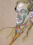 Kathleen Earle, Portrait of Cedric Morris, Newlyn, 1919, 1919, ink, watercolour, gouache and bodycolour on paper