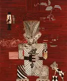 Shane Cotton, Kaua E Raweke I Te Manu, acrylic on canvas