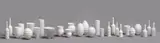 John Parker, Twenty Six Vessels, ceramic, 26 parts