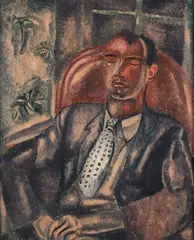 Frances Hodgkins, Portrait of Arthur Lett Haines, oil on canvas