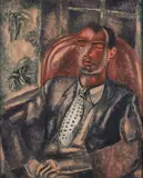 Frances Hodgkins, Portrait of Arthur Lett Haines, oil on canvas