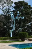Phil Price, Peter’s Blue Pohutukawa, wind activated kinetic sculpture, carbon fibre composite construction and precision bearings, 2020