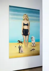 Séraphine Pick, Girl (With Offered Eyes), acrylic on canvas