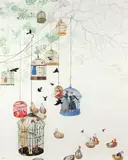 Susanne Kerr, Void, gouache on Hahnemuhle paper
