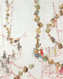 Susanne Kerr, Boundary, gouache on Hahnemuhle paper