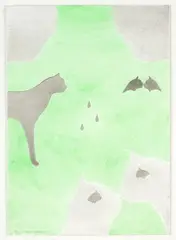 Down There by Michael Harrison, watercolour, offered Aug 2021