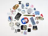 Richard Killeen, Measuring Tools, acrylic on aluminium, 35 parts