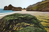 Don Binney, Te Henga, oil on board