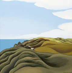 Don Binney, Te Henga, oil on canvas